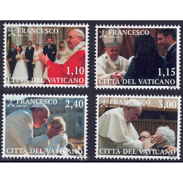 VATICANO 2022 Papa Francesco 4v MNH**