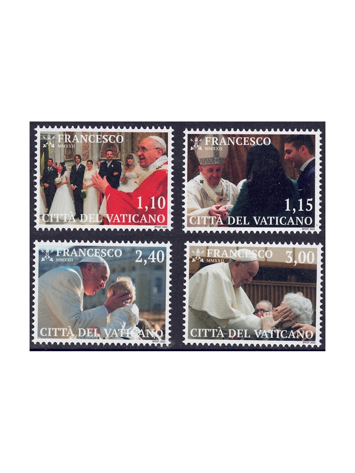 VATICANO 2022 Papa Francesco 4v MNH**
