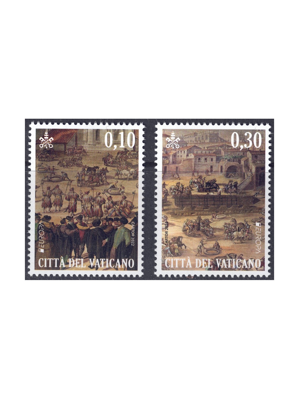 VATICANO 2022 Europa 2v MNH**