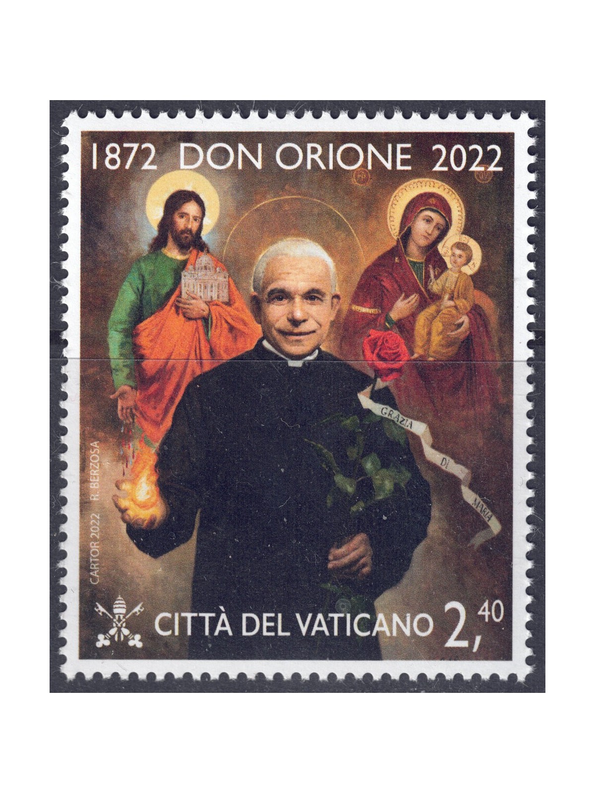 VATICANO 2022 San Luigi Orione MNH**
