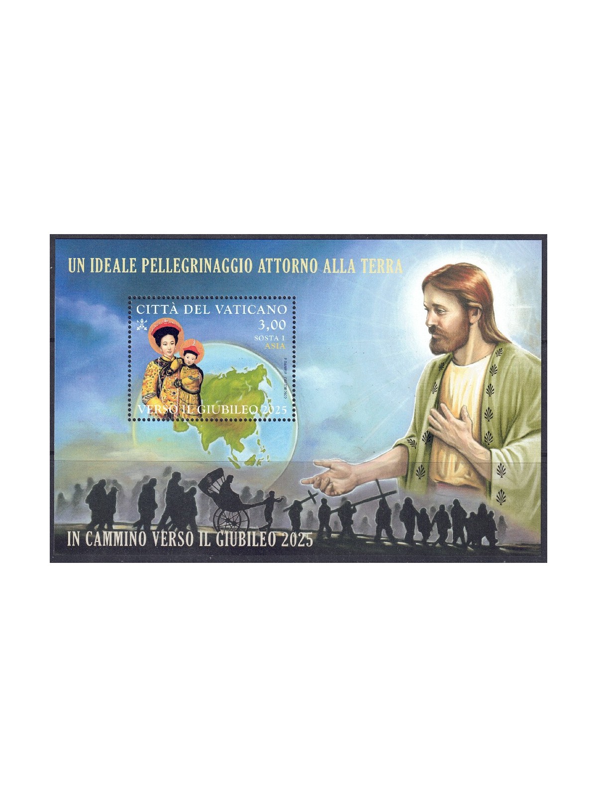 VATICANO 2022 Verso il Giubileo (Asia) BF MNH**