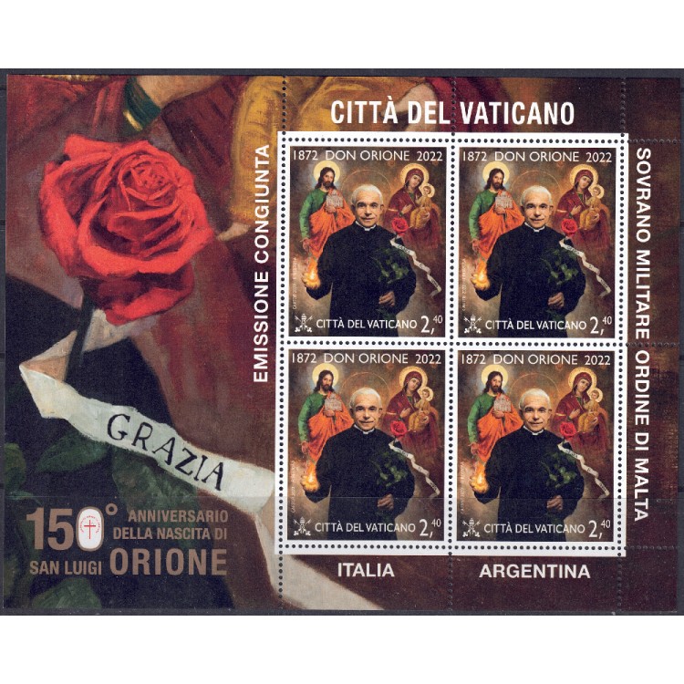 VATICANO 2022 San Luigi Orione MF MNH**