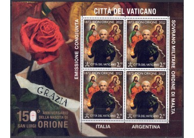 VATICANO 2022 San Luigi Orione MF MNH**