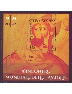 VATICANO 2022 Incontro mondiale delle famiglie BF MNH**