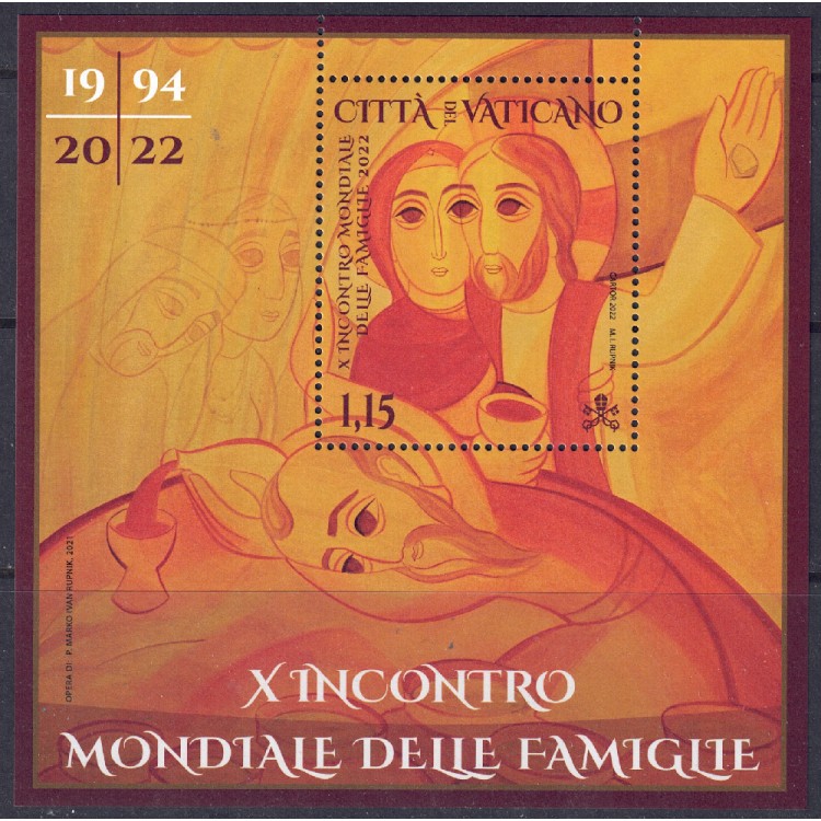 VATICAN 2022 World Meeting of Families s/s MNH**
