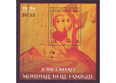 VATICANO 2022 Incontro mondiale delle famiglie BF MNH**