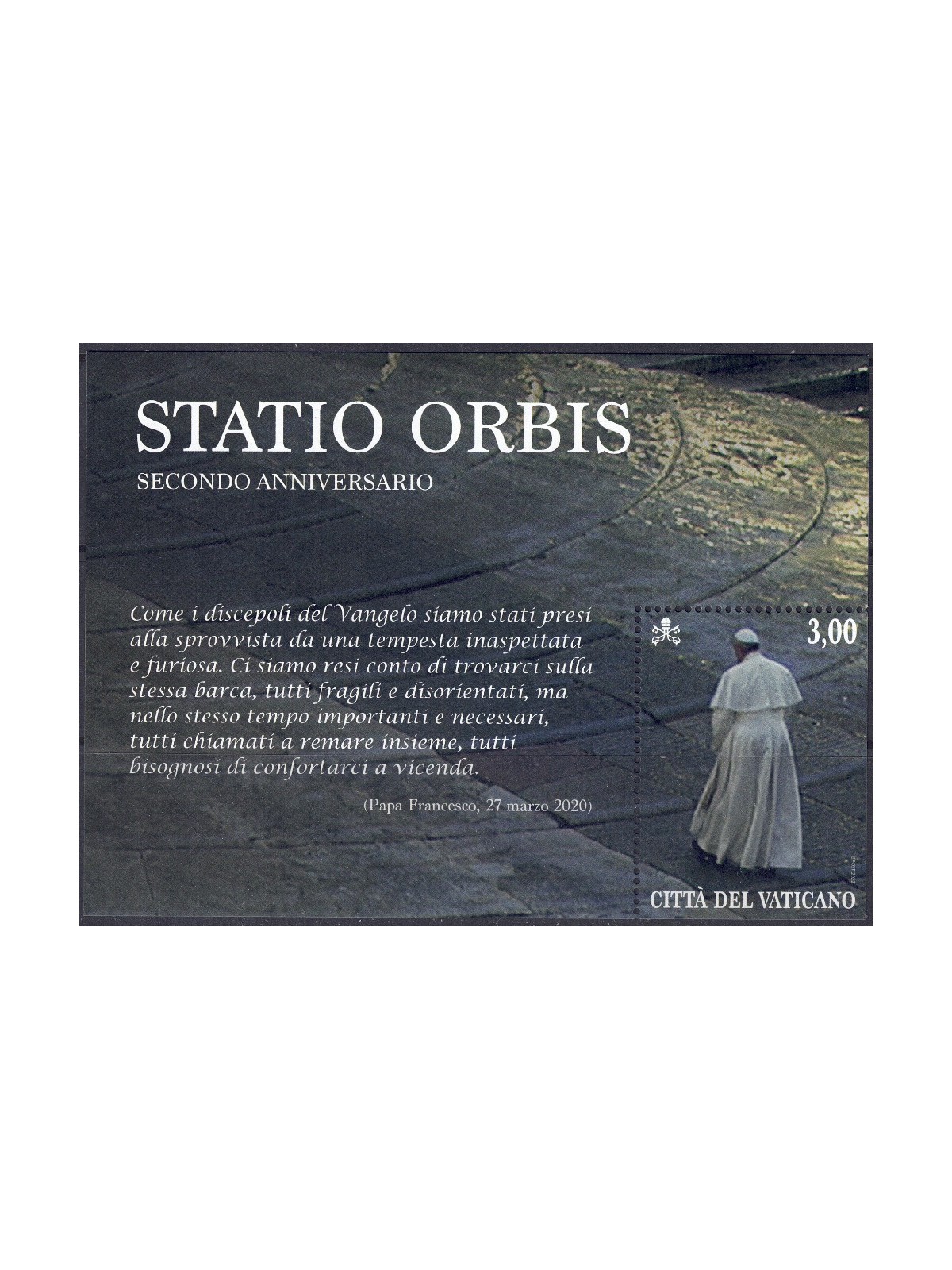 VATICANO 2022 Statio Orbis BF MNH**