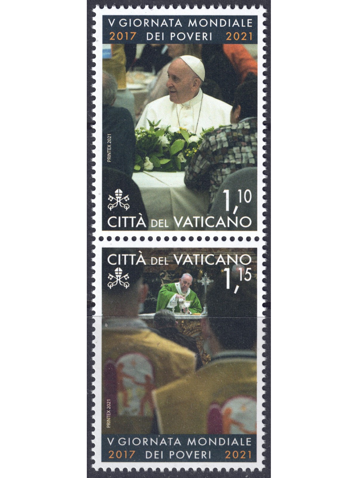 VATICAN 2021 World Day of the Poor 2v MNH**