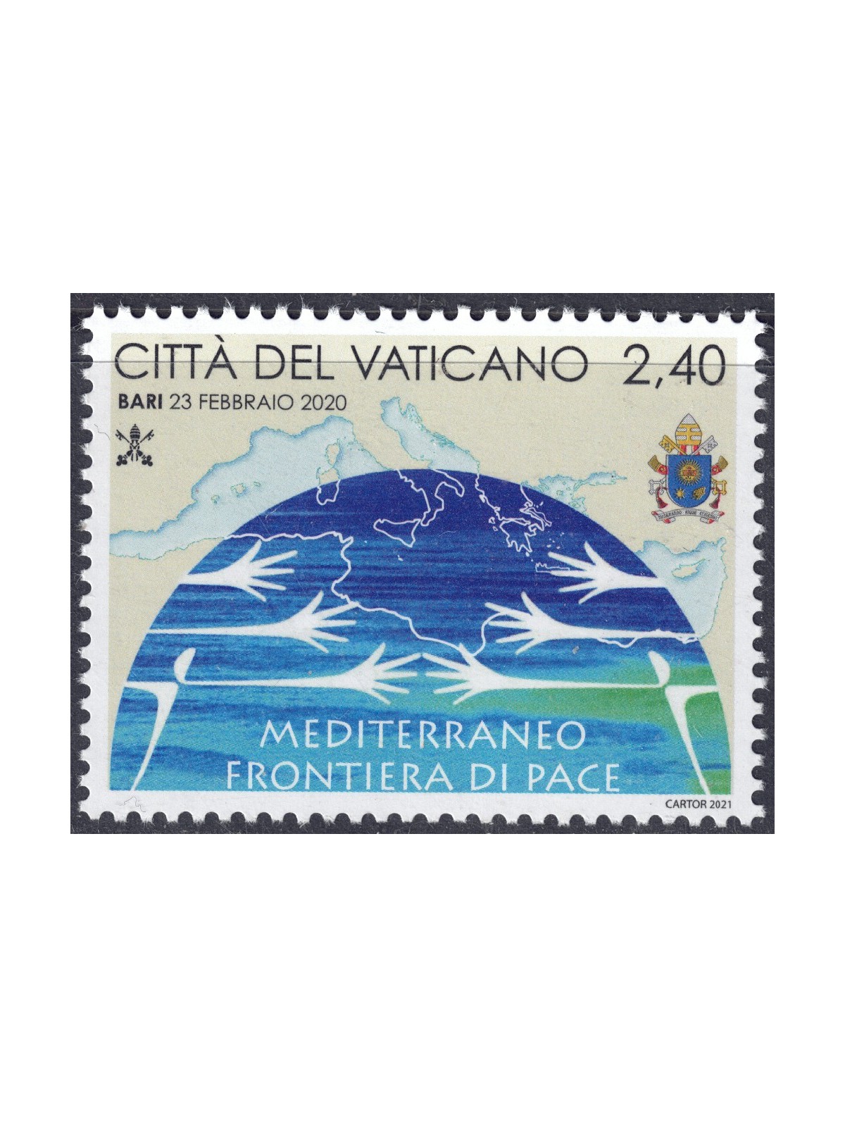VATICANO 2021 Viaggi del Papa MNH**