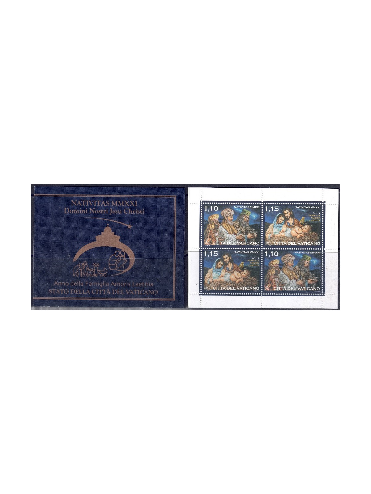 VATICANO 2021 Natale LB MNH**