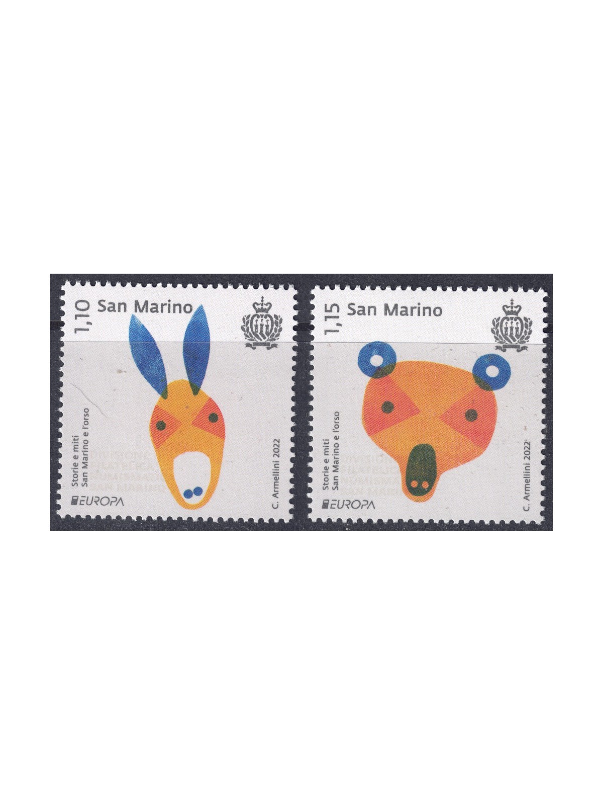 SAN MARINO 2022 Europe 2v MNH**