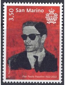 SAN MARINO 2022 Pier Paolo Pasolini MNH**
