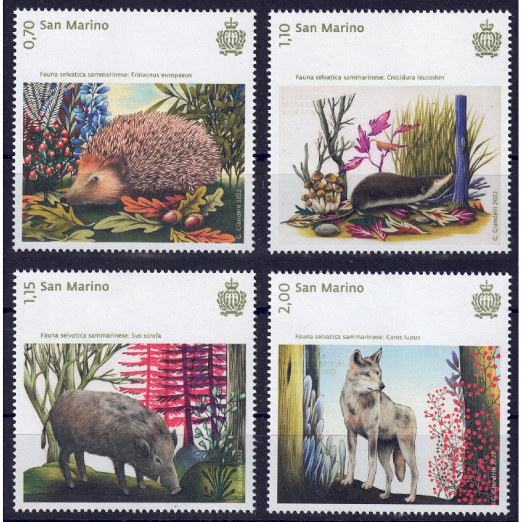 SAN MARINO 2022 Fauna selvatica 4v MNH**