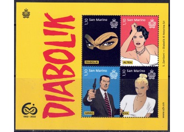 SAN MARINO 2022 Diabolik BF MNH**