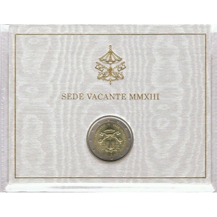 VATICAN 2013 Sede Vacante, 2 euro commemorative FDC