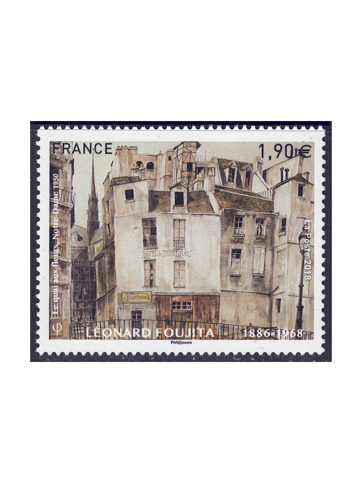 FRANCIA 2018 Arte (Léonard Tsuguharu Foujita) MNH**
