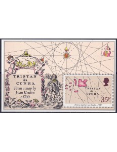 TRISTAN DA CUNHA 1981 Old Maps s/s MNH**