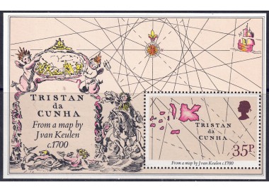 TRISTAN DA CUNHA 1981 Old Maps s/s MNH**