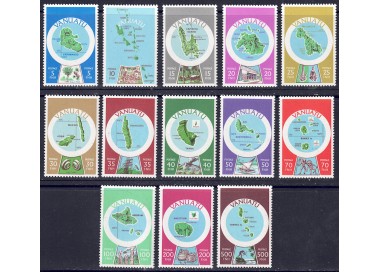VANUATU 1980 Carte geografiche 13v MNH**