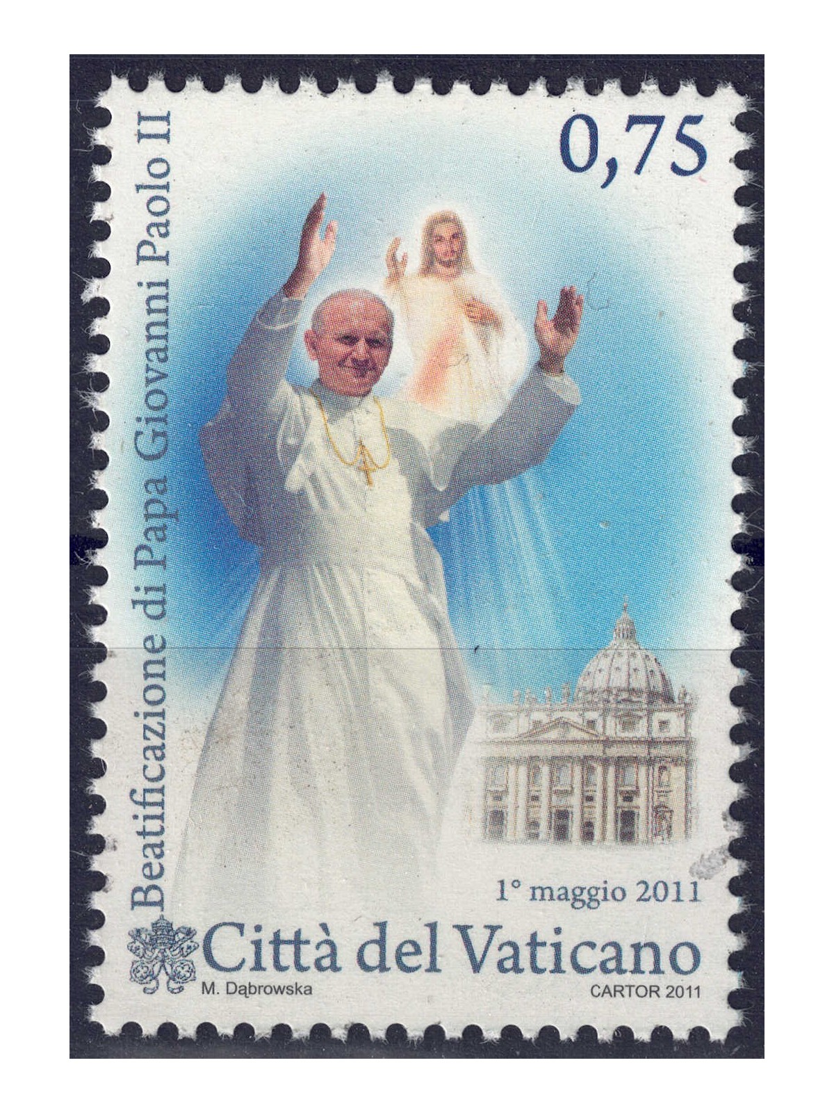 VATICANO 2011 Beatificazione Giovanni Paolo II MNH**
