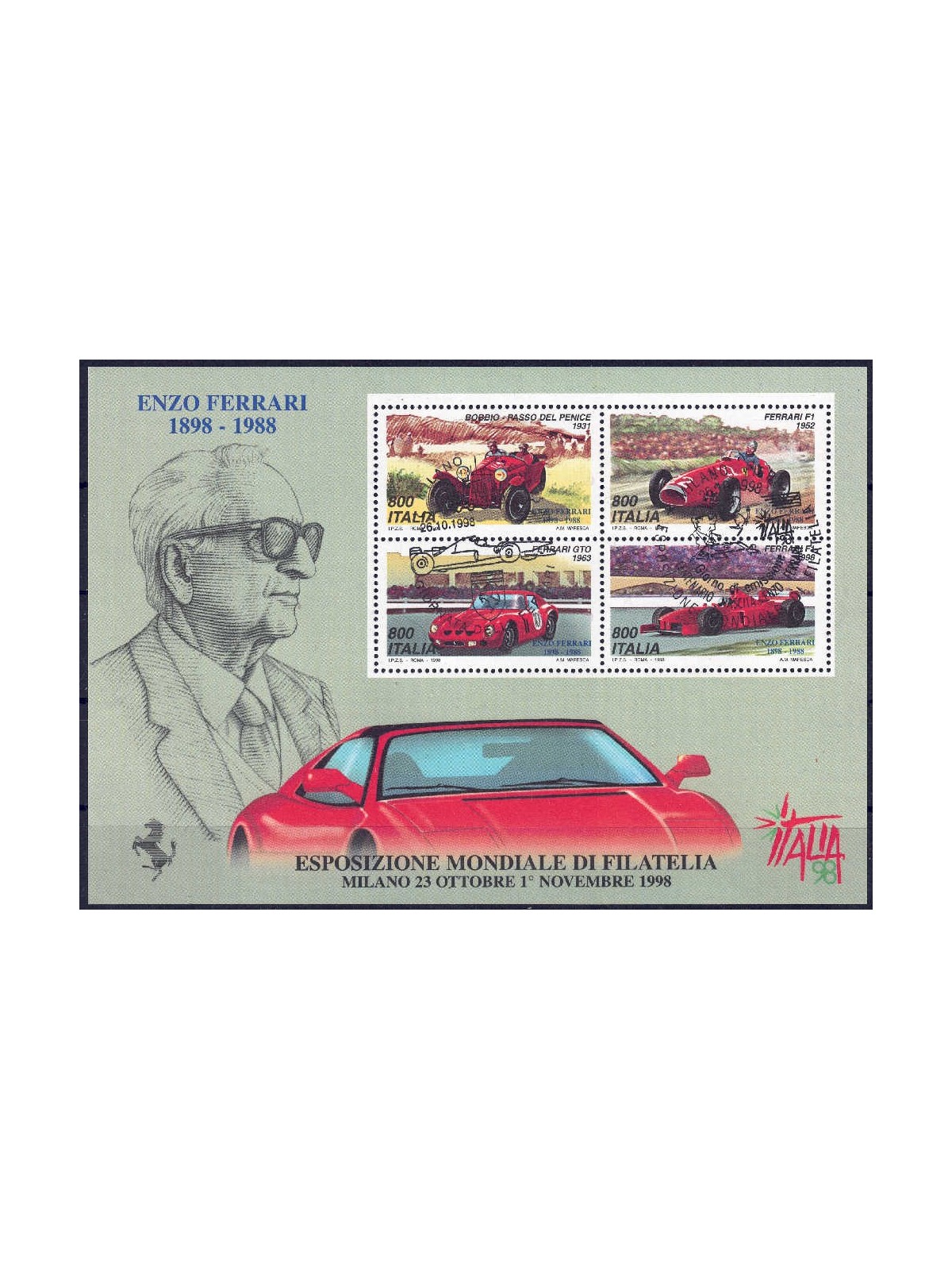 ITALY 1998 Ferrari s/s us Day