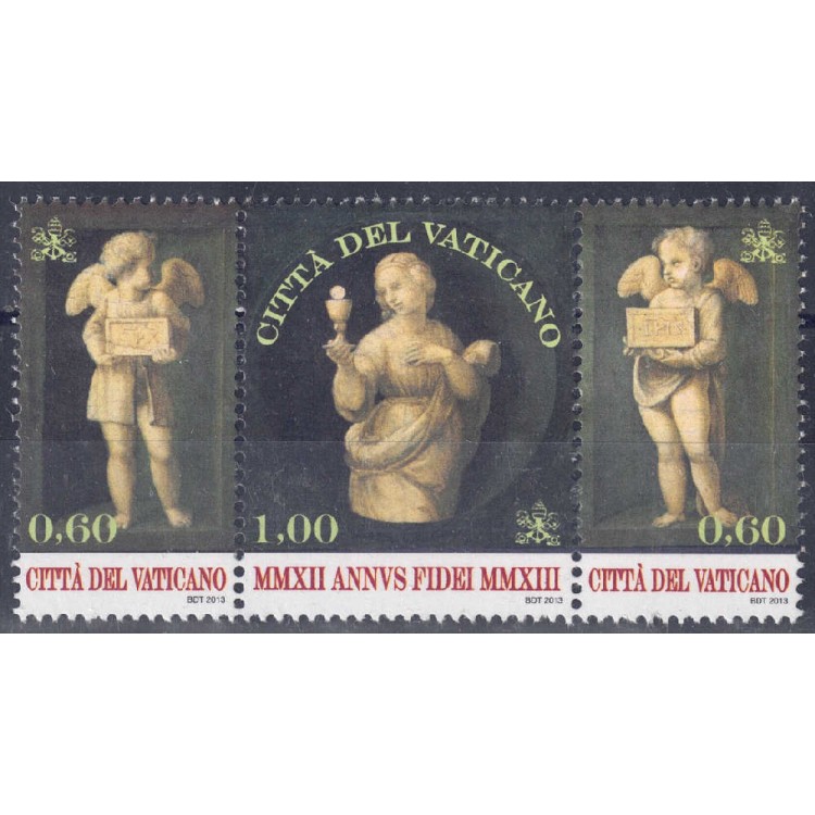 VATICANO 2013 Anno della fede, Raffaello Sanzio 3v MNH**