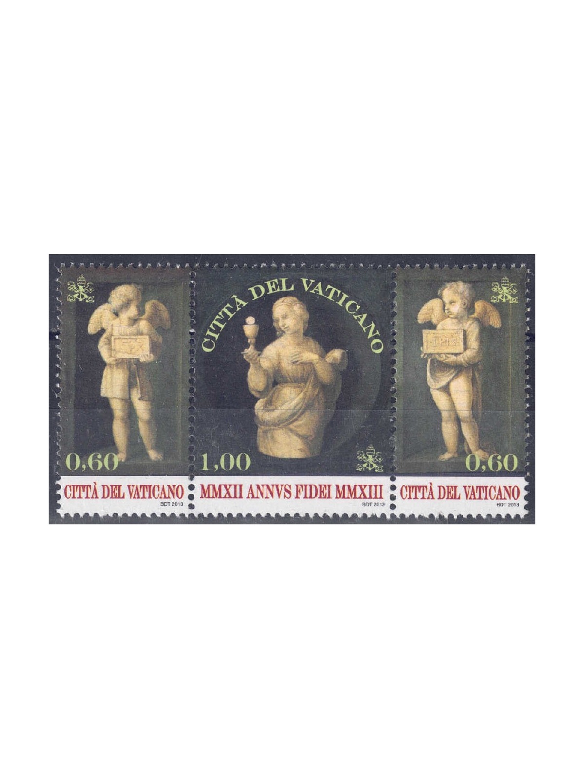 VATICAN 2013 Year of Faith, Raffaello Sanzio 3v MNH**