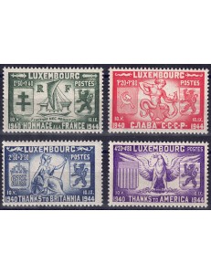 LUXEMBOURG 1945 Thanks to the Allies 4v MNH**