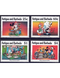 ANTIGUA E BARBUDA 1990 Disney (Studi di Hollywood I) 4v MNH**