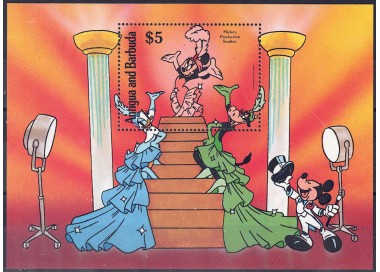 ANTIGUA E BARBUDA 1990 Disney (Studi di Hollywood I) BF MNH**