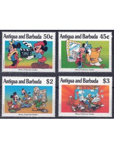 ANTIGUA AND BARBUDA 1990 Disney (Hollywood Studios II) 4v MNH**