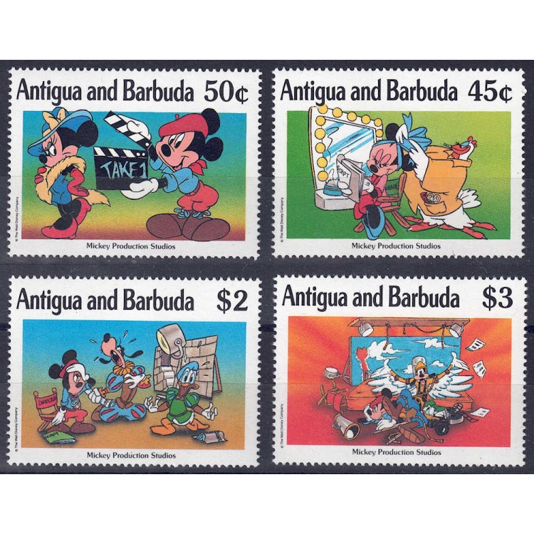ANTIGUA AND BARBUDA 1990 Disney (Hollywood Studios II) 4v MNH**
