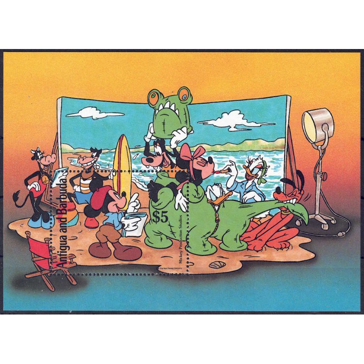 ANTIGUA AND BARBUDA 1990 Disney (Hollywood Studios II) s/s MNH**