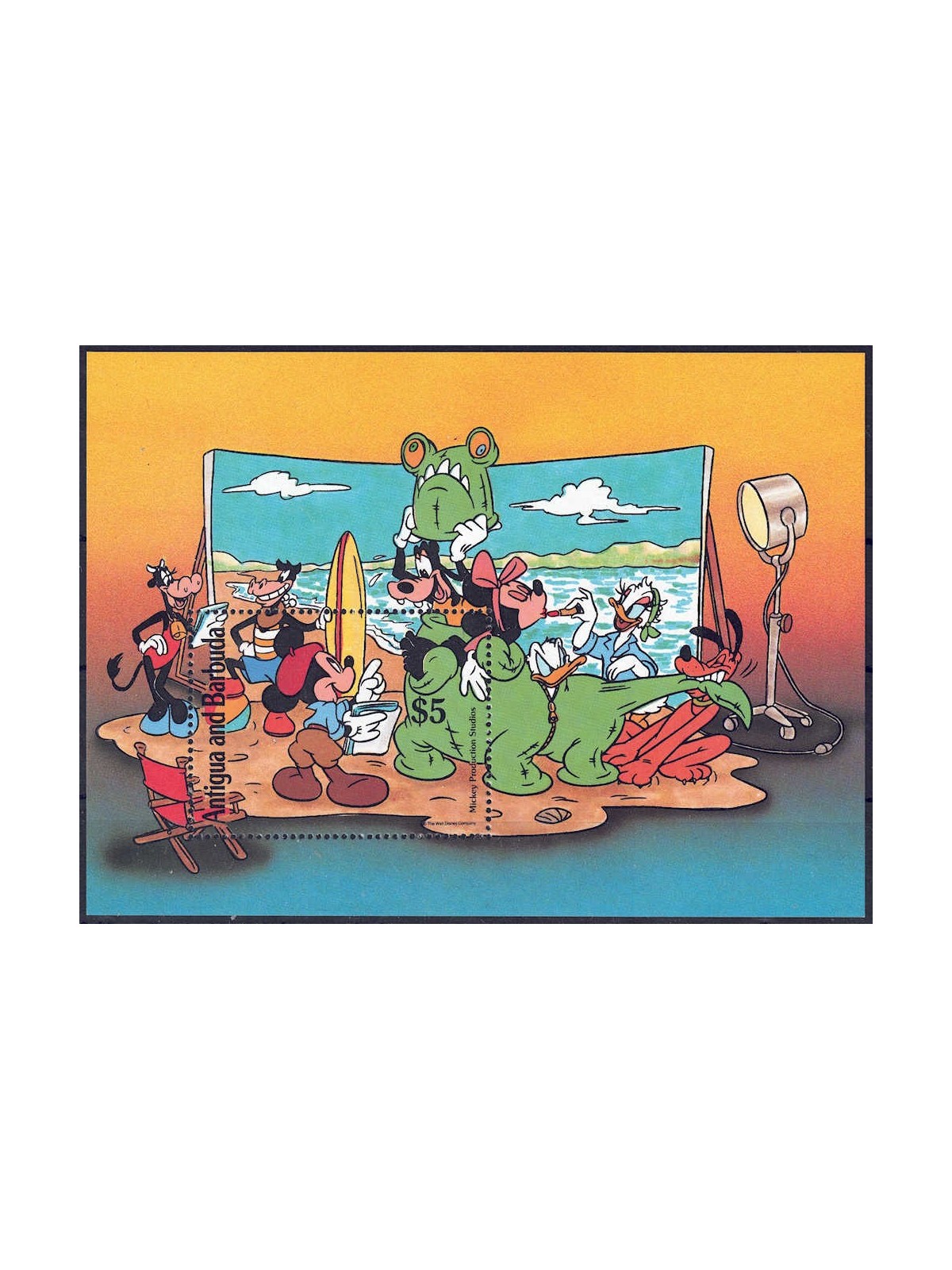 ANTIGUA AND BARBUDA 1990 Disney (Hollywood Studios II) s/s MNH**