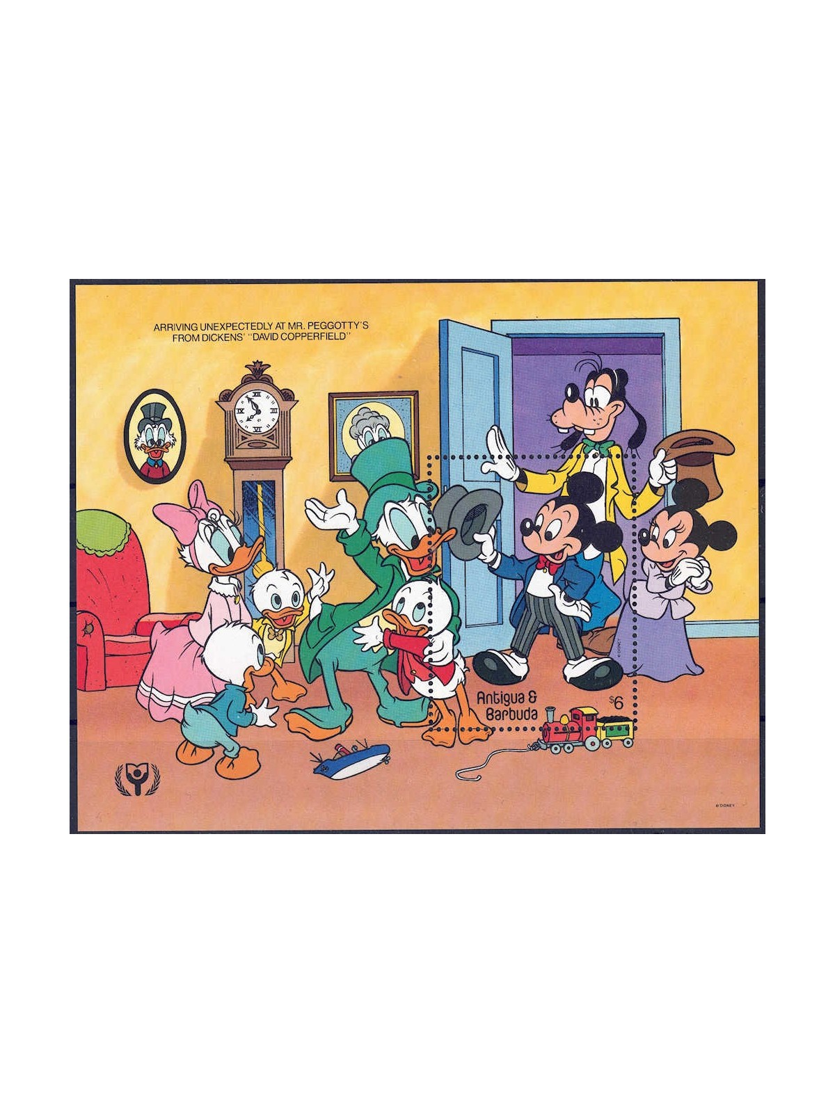 ANTIGUA AND BARBUDA 1990 Disney (Year of Literacy II) s/s MNH**