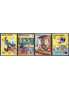 ANTIGUA E BARBUDA 1989 Disney (Filatelia I) 4v MNH**