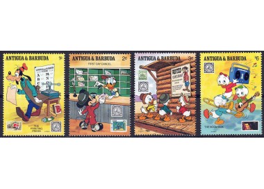 ANTIGUA AND BARBUDA 1989 Disney (Philately I) 4v MNH**