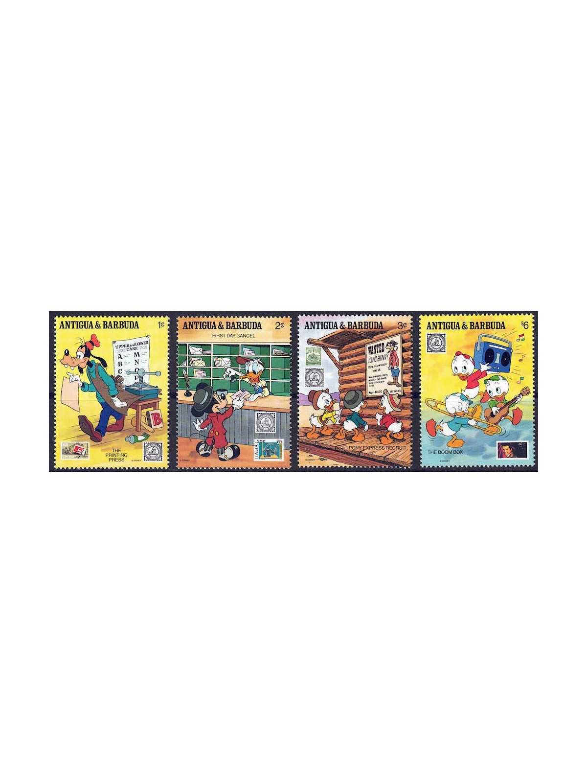 ANTIGUA AND BARBUDA 1989 Disney (Philately I) 4v MNH**