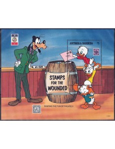 ANTIGUA E BARBUDA 1989 Disney (Filatelia I) BF MNH**