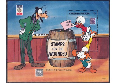 ANTIGUA AND BARBUDA 1989 Disney (Philately I) s/s MNH**