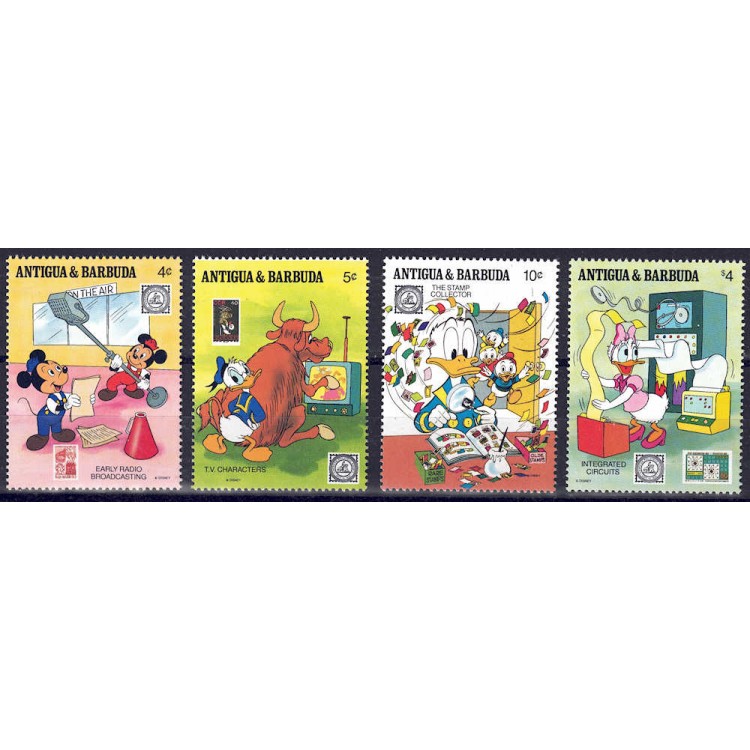 ANTIGUA AND BARBUDA 1989 Disney (Philately II) 4v MNH**