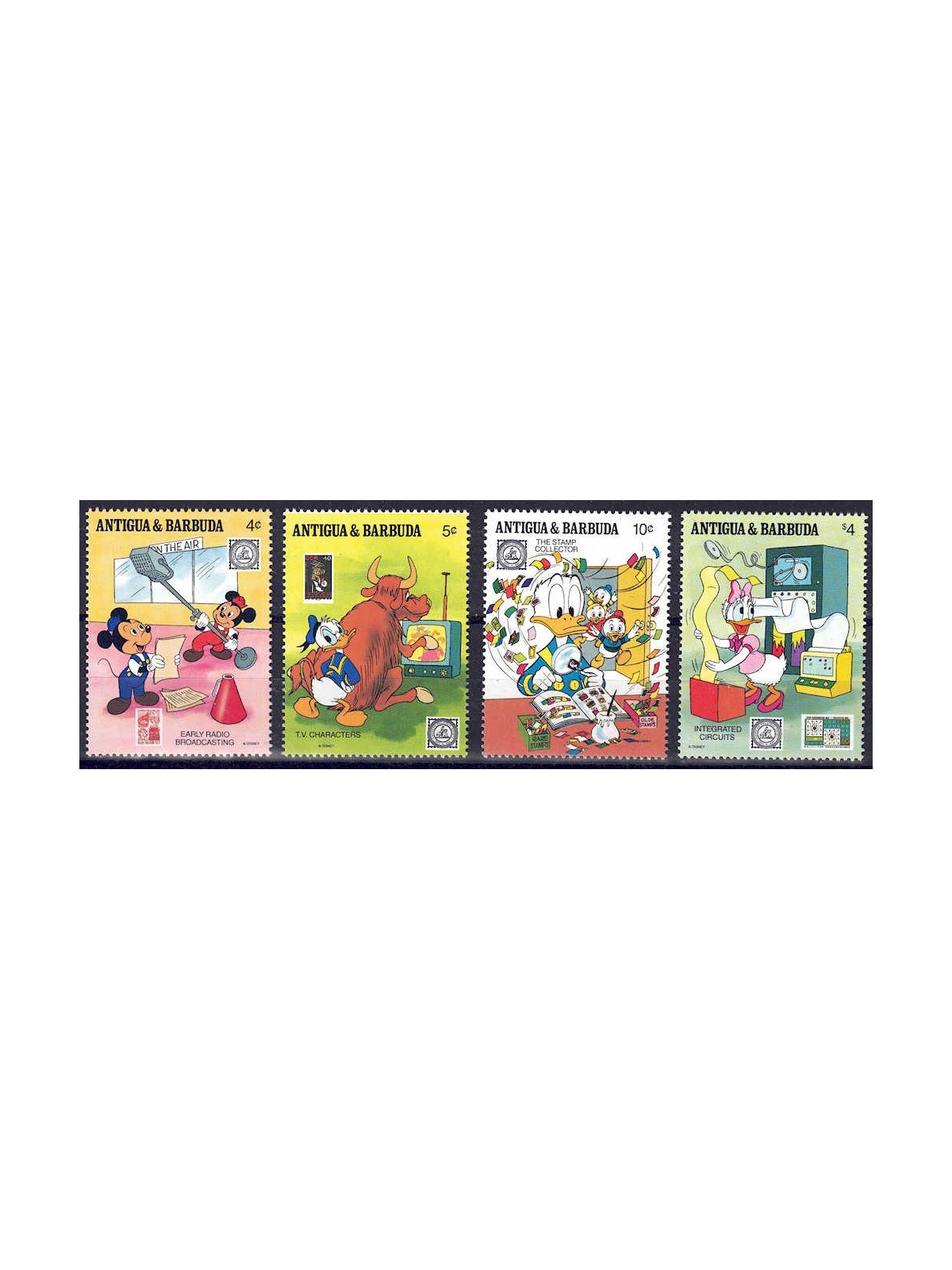 ANTIGUA AND BARBUDA 1989 Disney (Philately II) 4v MNH**