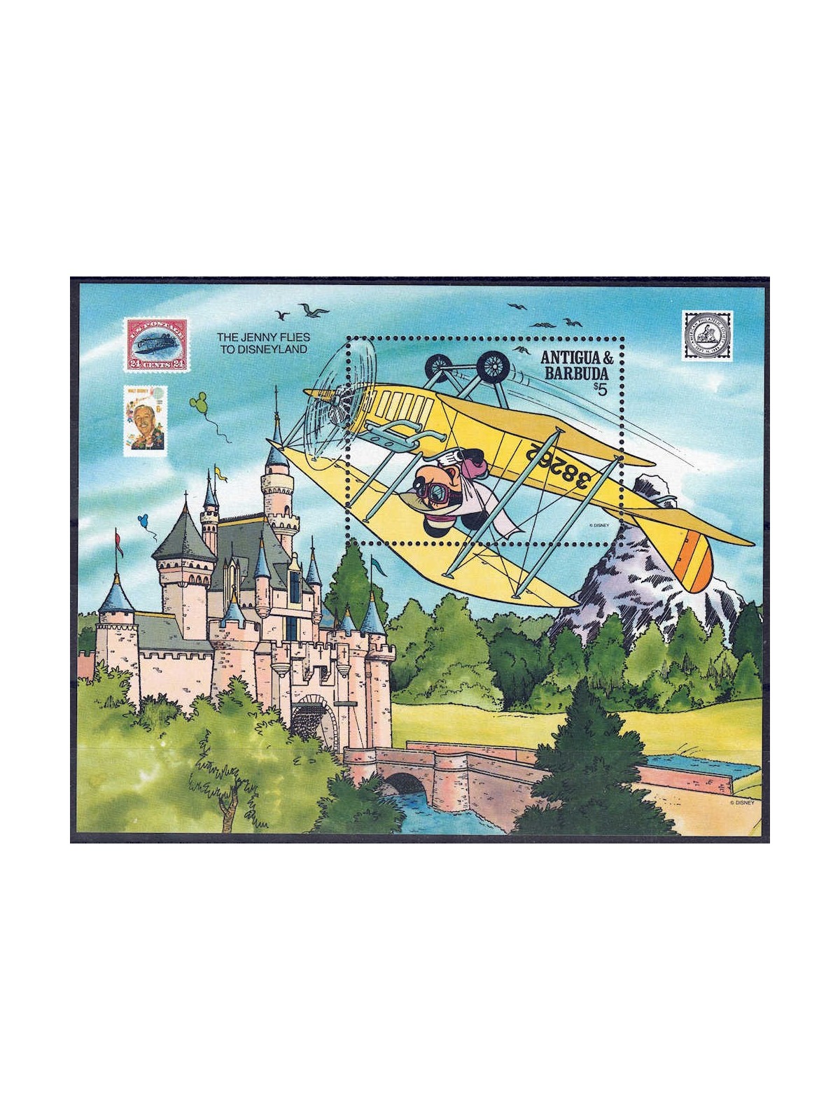 ANTIGUA E BARBUDA 1989 Disney (Filatelia II) BF MNH**