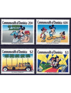 DOMINICA 1989 Disney (Glamour di Hollywood I) 4v MNH**