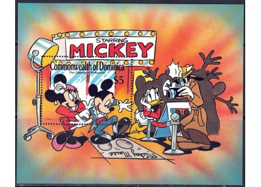 DOMINICA 1989 Disney (Hollywood Glamor I) s/s MNH**