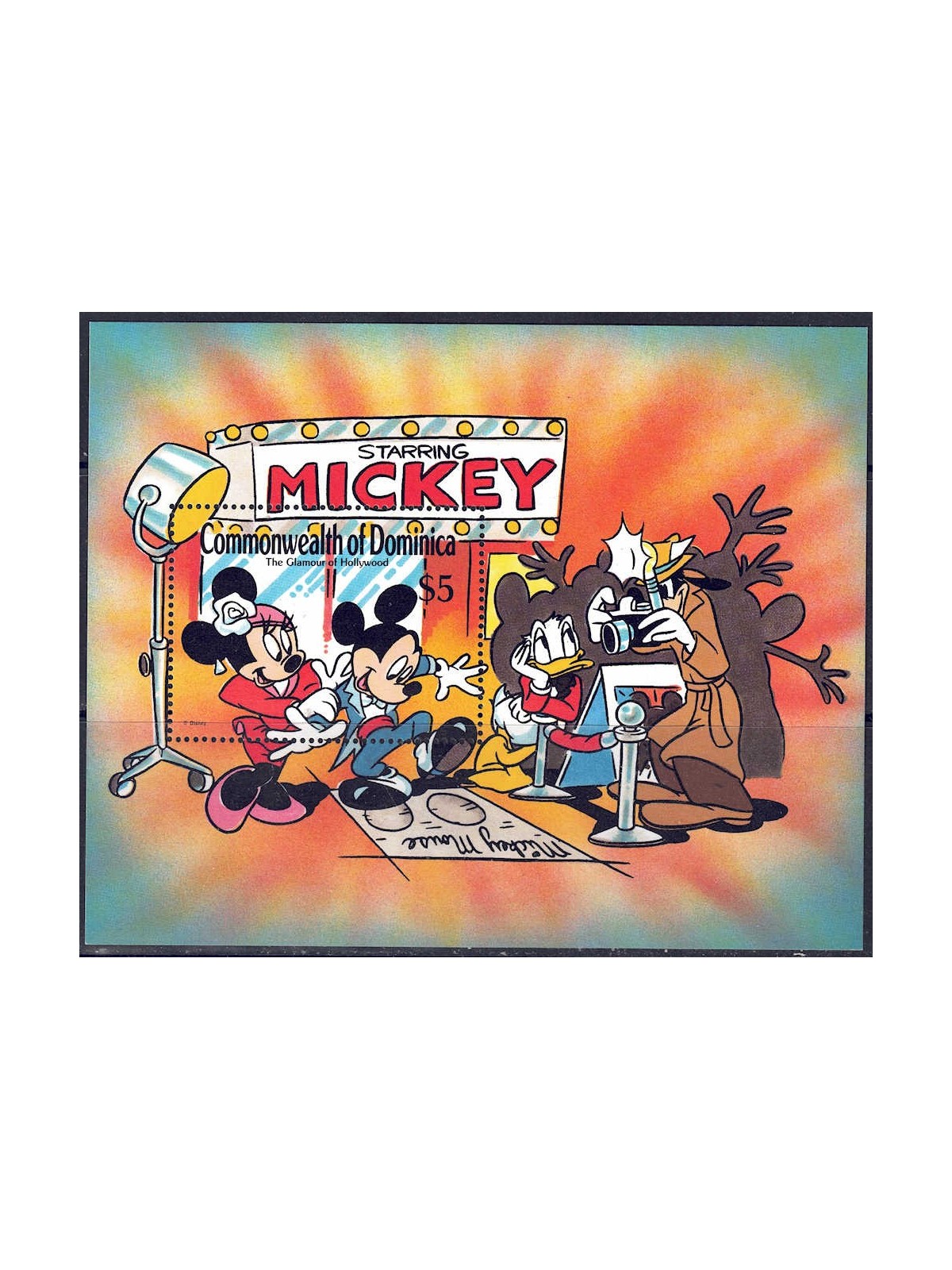 DOMINICA 1989 Disney (Hollywood Glamor I) s/s MNH**