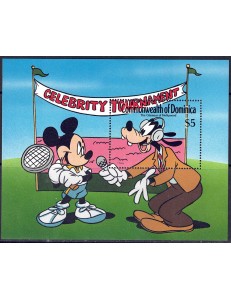 DOMINICA 1989 Disney (Hollywood Glamor II) s/s MNH**