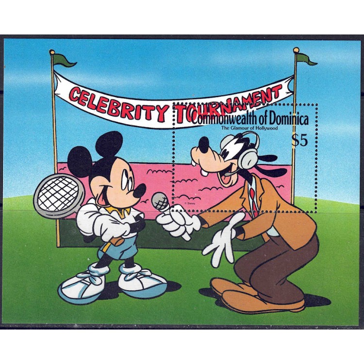 DOMINICA 1989 Disney (Hollywood Glamor II) s/s MNH**