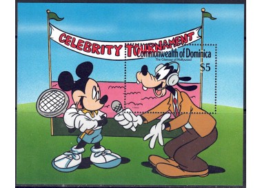 DOMINICA 1989 Disney (Hollywood Glamor II) s/s MNH**