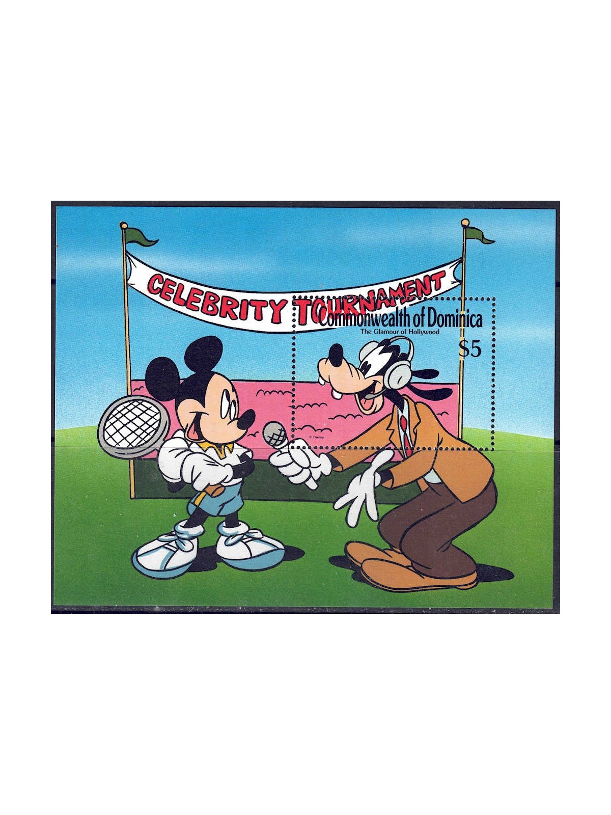 DOMINICA 1989 Disney (Hollywood Glamor II) s/s MNH**